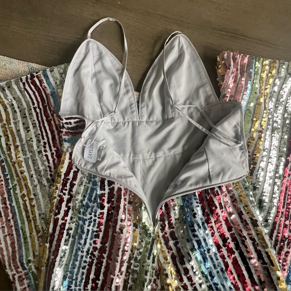 SAYLOR Jojo Sequin Jumpsuit XS V-Neck - Picture 11 of 14